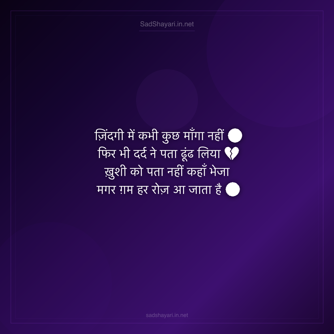 Sad Shayari